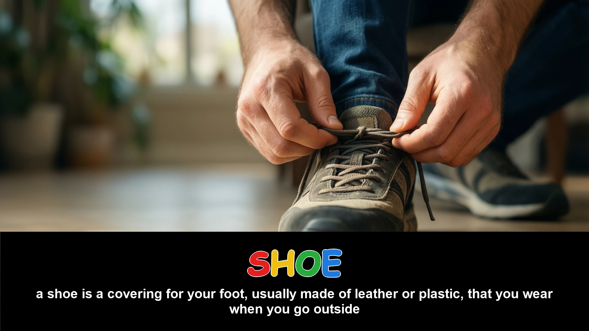 English Illustration for shoe